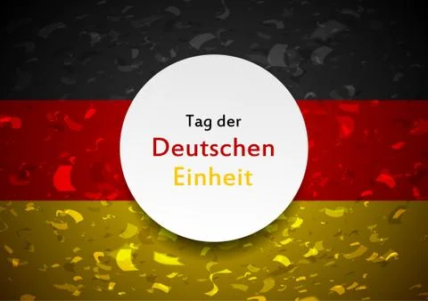 Day of German unity abstract design. Tag der deutschen Einheit Stockillustratie