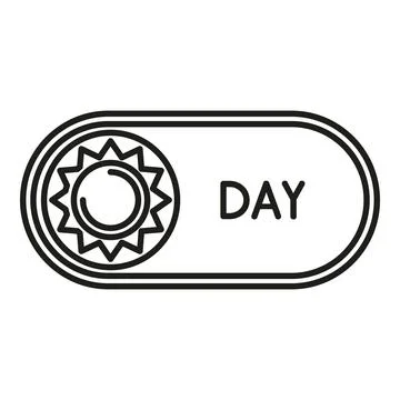 Day light mode toggle switch ui icon Illustrazione stock