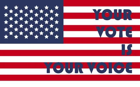 Day of mid-term elections. Vote 2022 USA, banner design. Political election c Ilustração Stock