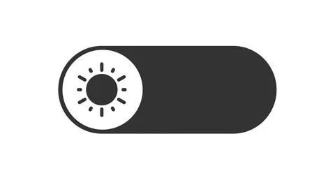 Day mode switch. Light filter toggle button. Sleeping mode turn on, off. On Off Stock Illustration