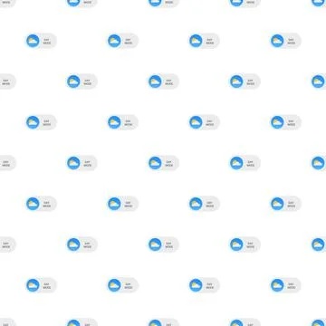 Day mode theme toggle switch seamless pattern Stock Illustration