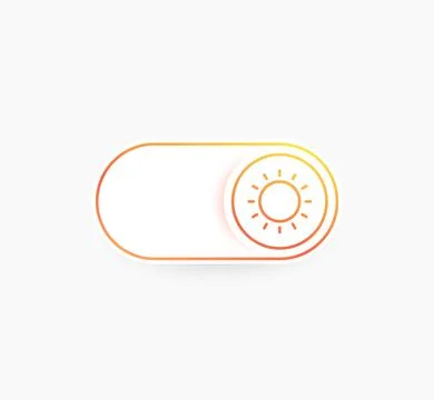 Day mode toggle button, vector Stock Illustration