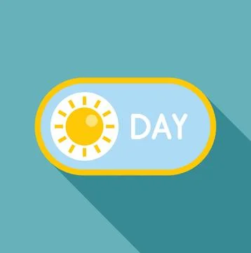 Day mode ui toggle button switching light Illustrazione stock