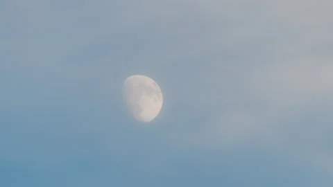 Day Moon Accelerated Timelapse Stock Footage 201172005