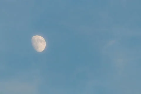 Day Moon Timelapse (1 of 2) Stock Footage 201125287
