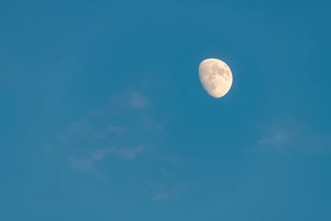 Day Moon Timelapse (2 of 2) Stock Footage 201124952