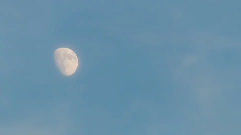 Day Moon Timelapse Stock Footage 201125087