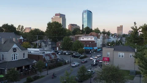 Day to Night Cityscape Time Lapse of Lexington Kentucky Vidéo 77690585