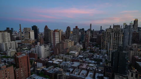 Day to Night Cityscape Timelapse Stock Footage 242462692