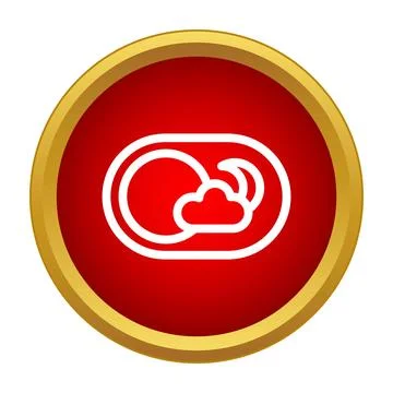 Day night dark light mode toggle switch icon Illustrazione stock