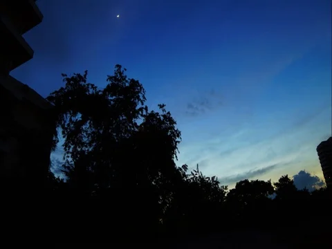 Day to night dark sky time lapse Stock Footage 75629553