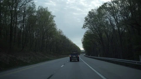 Day to Night Driving Timelapse on I-84 in Pennsylvania Video stock 112572652