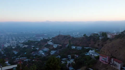 Day to Night in LA 4K Video stock 32849412