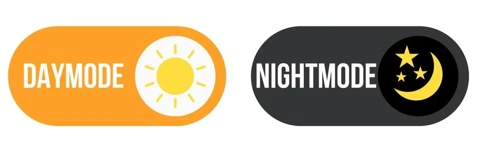 Day night mode switch ui button. Stock Illustration