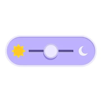Day night mode switcher showing light and dark themes Stock Illustration