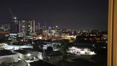 DAY TO NIGHT MOTION TIMELAPSE FROM A ROOFTOP 스톡 동영상 163210041