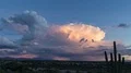 day to night sunset storm cell time lapse wide Vidéos HD