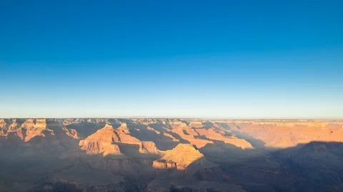Day to night Sunset Timelapse over the Grand Canyon, stars and milky milky way Stock Footage 96087007