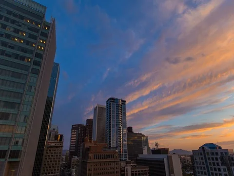 A day to night time lapse in downtown Phoenix, Arizona. Stock-Footage 77615210