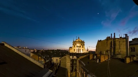 Day-to-night time lapse Stock Footage 129956051