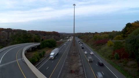 Day To Night Time-lapse Of Hamilton Highway 403 Stock Footage 165248860