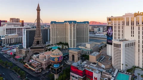 Day to Night Time lapse Las Vegas Stock Footage 139300761