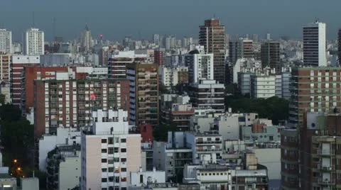 Day to night time-lapse over the city Stock-Footage 20505478