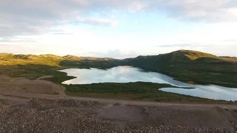 Day to night time lapse Sea of Galilee Stock Footage 104546219