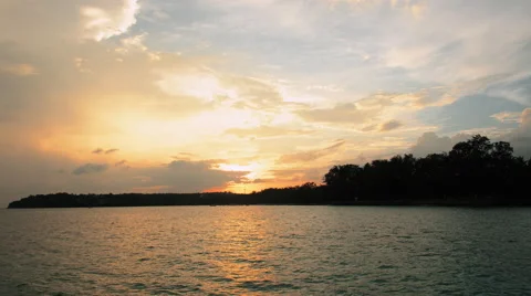 Day to night Time Lapse Sunset over Cape Stock-Footage 56477383