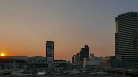 DAY to NIGHT Time lapse Top view of SiamSquare, shopping destination in Bangkok. Stock Footage 61164873