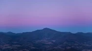 Day To Night Time-Lapse Transition Scene Of The Blue Ridge Mountains Stock Footage