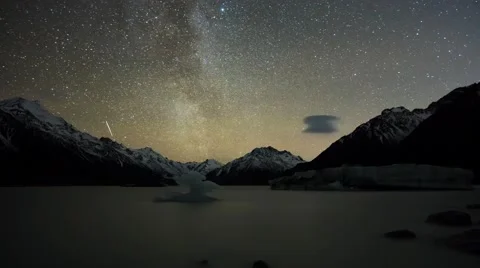 Day To Night Timelapse At Mount Cook National Park Video stock 50041157