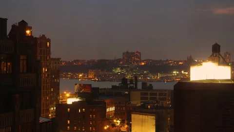Day to Night Timelapse in New York Stock Footage 147245339