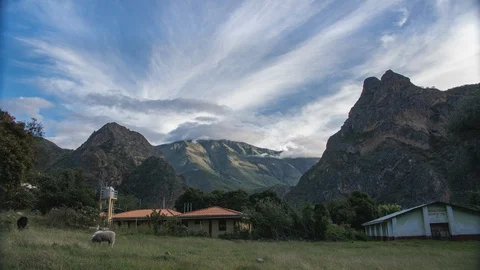 Day to night timelapse Peruvian Andes - South America Stock Footage 119405791