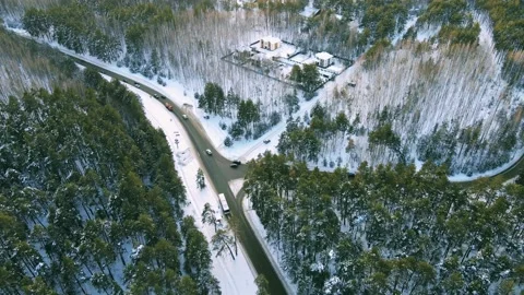 Day outside the city aerial view landscape Stock Footage 236486853