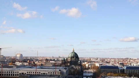 Day panning shot of Berlin Video stock 78041480