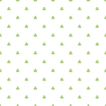 Day Patrick festive background pattern green Shamrock Stock Illustration
