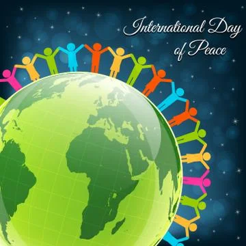 Day of peace vector background Stock Illustration