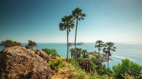 Day phuket famous observation deck panorama 4k time lapse thailand Видео 61868764