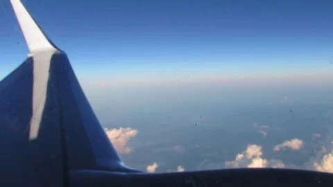 Day Plane Clouds Pan Stock Footage 79183965
