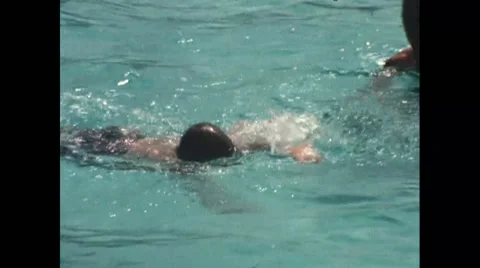 A day in the pool Stock Footage 44908279
