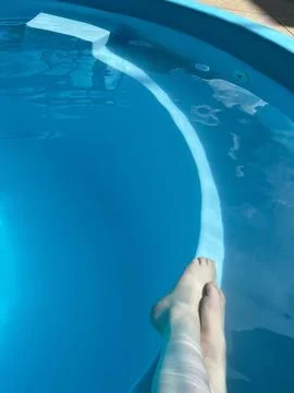 Day off at the pool Stock Photos