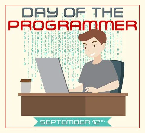The Day of the Programmer Poster イラスト素材
