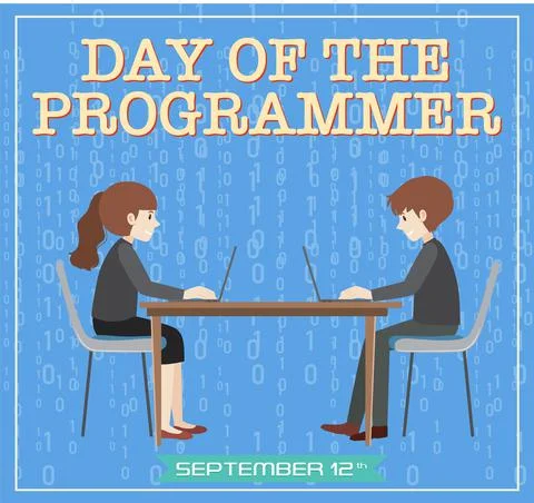 The Day of the Programmer Poster Stock-Illustration