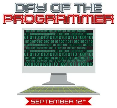The Day of the Programmer Poster 스톡 일러스트