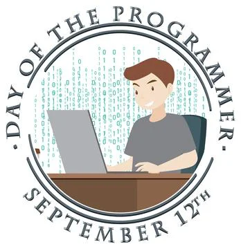 The Day of the Programmer Poster Stock Illustration