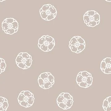 Day of remembrance line vector seamless pattern Stockillustratie