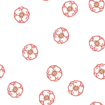 Day of remembrance vector seamless pattern Stock Illustration