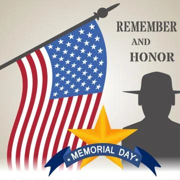 Day of Remembrance. We remember and honor vector illustration Stock Illustration