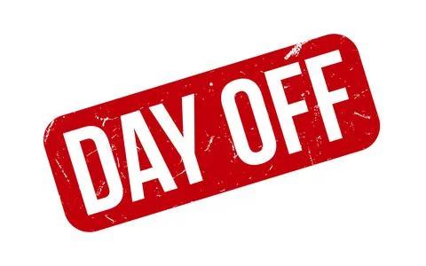 Day Off Rubber Stamp Seal Vector Stock Illustration